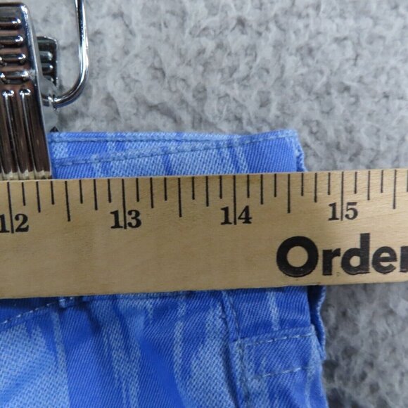 J Crew Factory Jeans Womens 26 Ankle Toothpick Blue Chevron Twill Stretch NEW - Picture 9 of 12